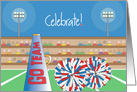 Congratulations on Cheerleading Performance with Pom Poms card