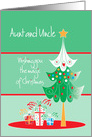 Christmas for Aunt and Uncle with Decorated Christmas Tree card