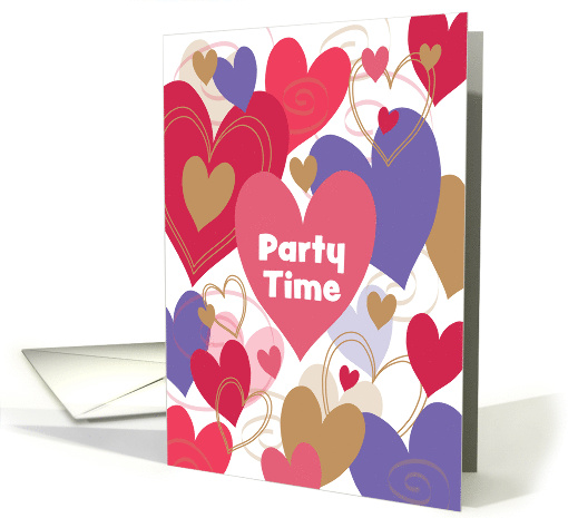 Hand Lettered Valentine's Party Invitation Multicolor... (1003657)