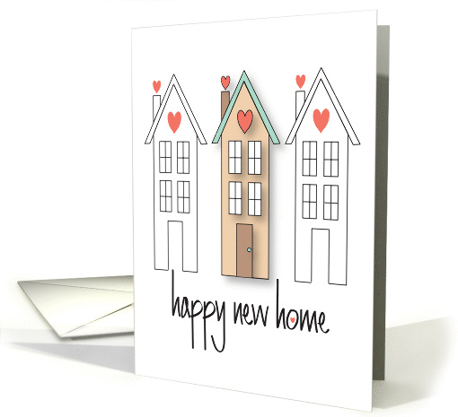 Hand Lettered Congratulations on New Home with Happy New Home card