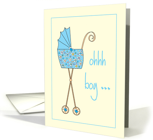 Announcement We're expecting a baby boy card (1010051)