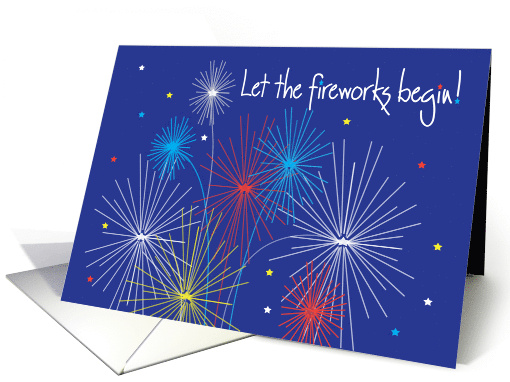 Invitation to July 4th Celebration with Colorful Bursting... (1011857)