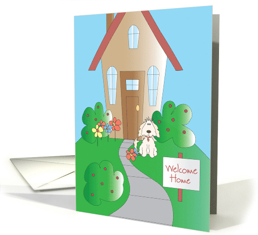 Welcome Home, from Pet Dog, House and Welcome Home Sign card (1019861)