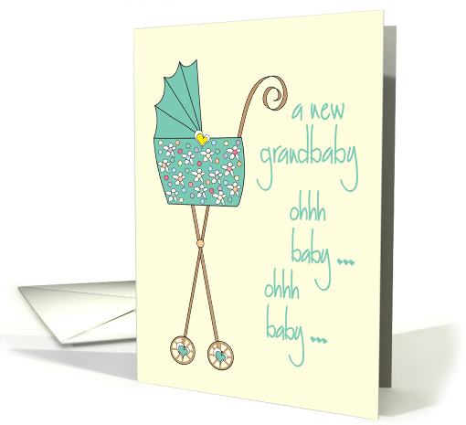 Hand Lettered Congratulations Grandparents expecting Grandchild card