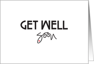 Business Employee Get Well Soon with Handlettering card