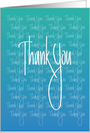 Hand Lettered Business Thank you & Employee Appreciation card