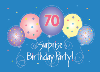 Hand Lettered 70th...