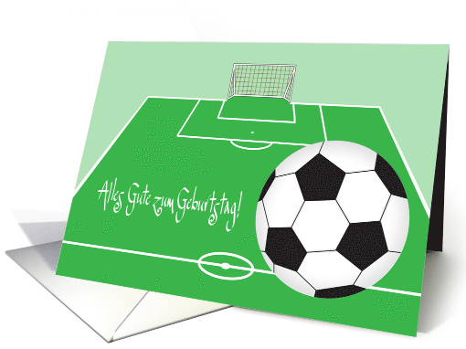 Deutsch Geburtstag mit Fussball, German Soccer Birthday card (1078808)