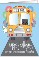 Birthday from student to Busdriver, with School Bus card