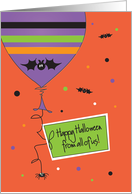 Business Halloween from All of Us, Halloween Balloon with Tag card