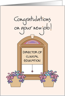 New Job for Director of Clinical Education, with Window Shade card