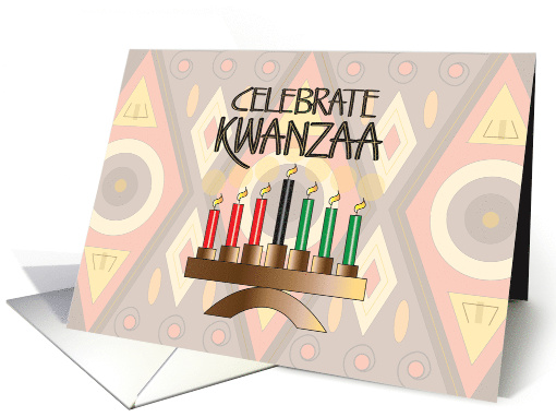 Invitation for Kwanzaa Party with Kinara with Seven... (1107296)