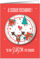 Invitation to Christmas Cookie Exchange Baker Baking Holiday Cookies card
