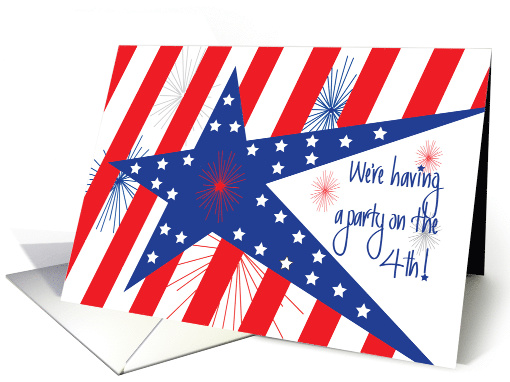 4th of July Picnic Business Invitation, Stars & Stripes... (1111392)