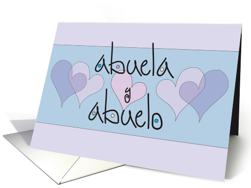 Happy Grandparents Day, en Espaol, para Abuela y Abuelo card