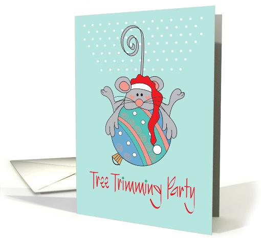 Invitation to Christmas Tree Trimming Party with Mouse... (1125720)