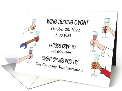 Invitation to Office Wine Tasting Event with Custom... (1127458)