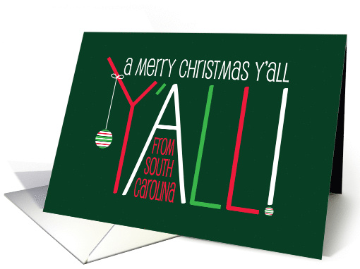 Christmas from South Carolina, Merry Christmas Y'All with... (1130576)
