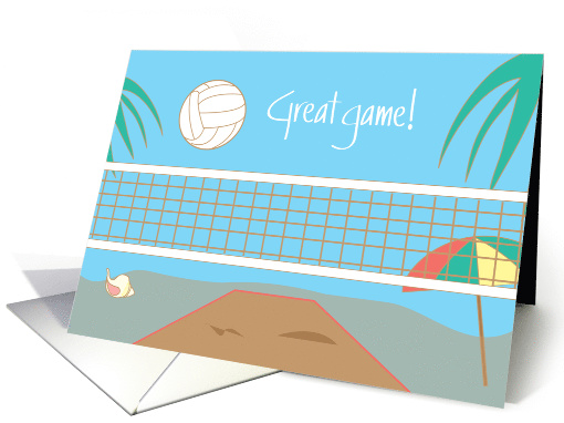 Beach Volleyball Congratulations, Great game, with... (1132066)