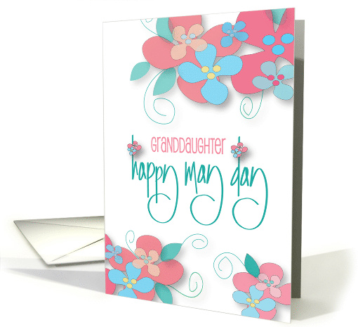 Hand Lettered Happy May Day for Granddaughter with Floral... (1137342)