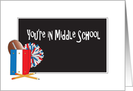 Back to School - You’re in Middle School with School Items card