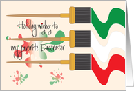 Christmas Holiday Wishes to my Decorator, Holiday Brushes card