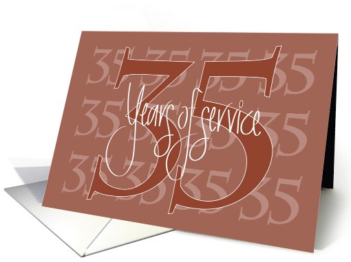 Hand Lettered 35th Year Employee Work Anniversary 35... (1156640)