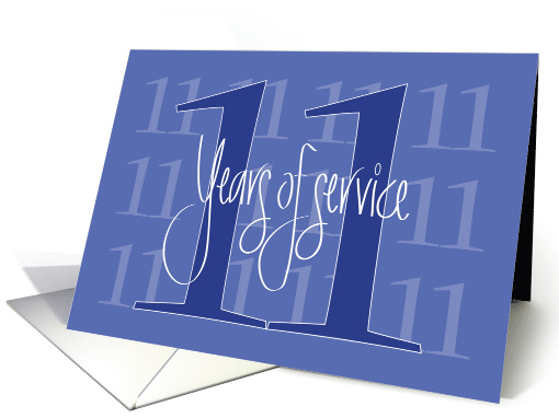 Hand Lettered 11th Year Employee Work Anniversary 11... (1156668)