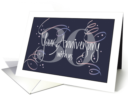 Hand Lettered Employee 30th Year Work Anniversary 30... (1157126)