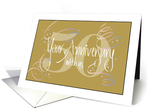 Hand Lettered Employee 50th Year Work Anniversary 50... (1157142)