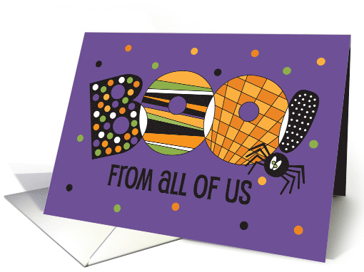 Halloween Boo From All of Us with Large Decorated Letters... (1163024)