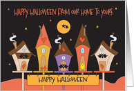 Halloween from Our Home to Yours, with Bird House Neighborhood card