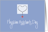 Hand Lettered Physician Assistants Day 2022 Stethoscope and Heart card