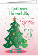 Christmas for Great Grandma Hope Your Christmas Sparkles with Joy card