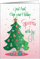 Christmas for Great Aunt Hope Your Holiday Sparkles with Joy card