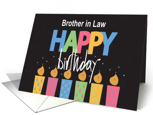 Birthday Brother in Law Large Colored Letters with... (1169056)
