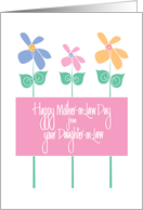 Mother-in-Law Day from Daughter-in-Law with Tall Colorful Flowers card