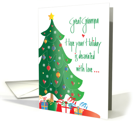 Christmas Decorated with Love for Great Grampa, Tree and... (1176480)