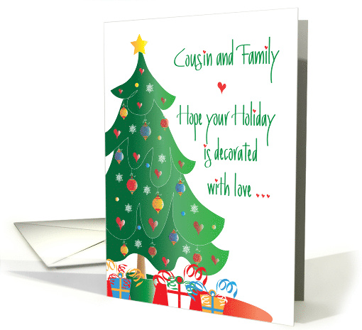 Christmas for Cousin and Family, Christmas Tree,... (1176558)