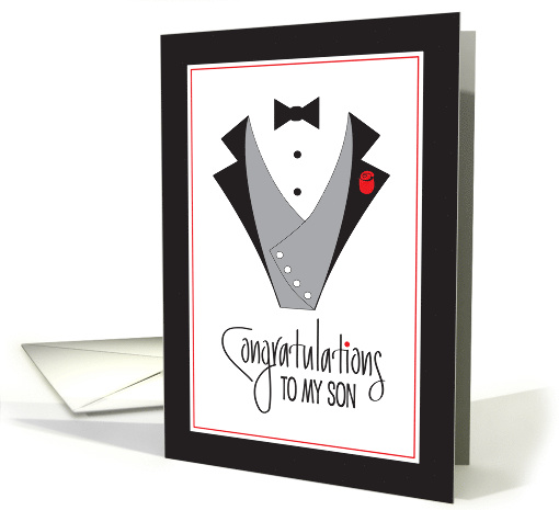 Congratulations for Son's Wedding from Father with Tuxedo... (1176688)
