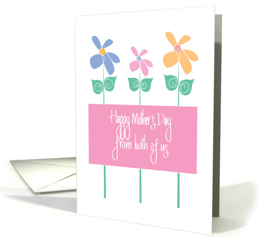 Happy Mother's Day from Both of Us, with Colorful Flowers card