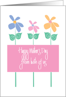 Happy Mother’s Day from Both of Us, with Colorful Flowers card