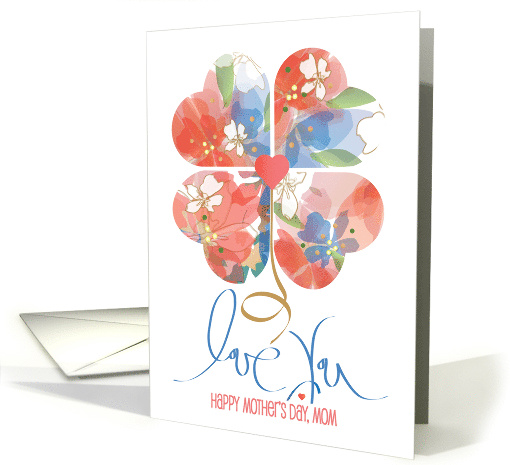 Hand Lettered Mother's Day to Mom from Daughter Floral... (1190766)