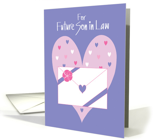 Hand Lettered Valentine for Future Son in Law, Hearts... (1209684)