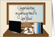 Congratulations on Acceptance to Law School, with Gavel card