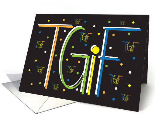 Hand Lettered Thank God It's Friday, Colorful Letters and... (1249374)