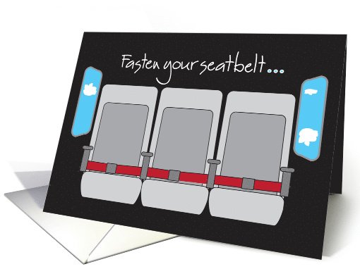 Retirement for Flight Attendant, Seats, Seatbelts and Windows card