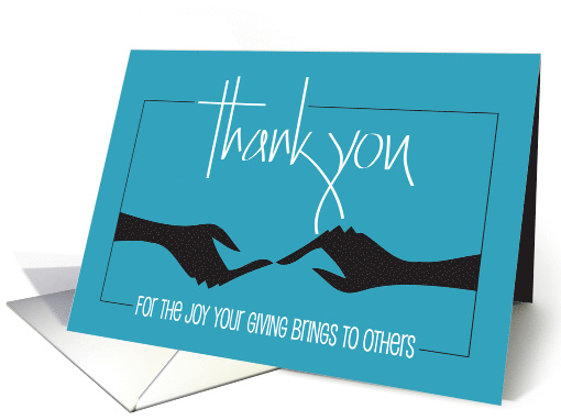 Hand Lettered Thank You for Your Donation that Gives Joy... (1252892)
