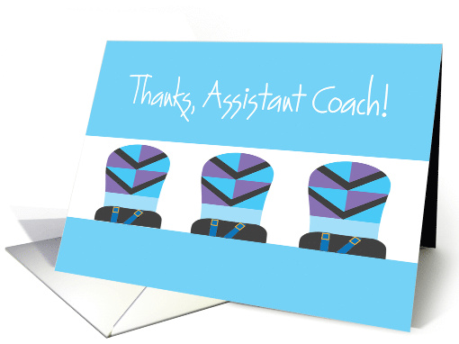 Thanks Assistant Snowboard Coach with Trio of Snowboards card