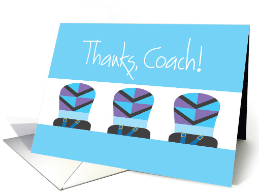 Thanks Snowboard Coach with Trio of Decorated Snowboards card